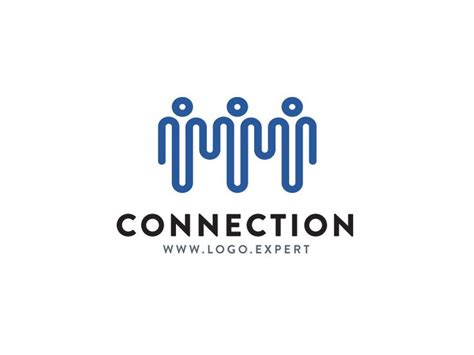 Connection Logo Design - logo design, points_dots, human, network, friends, charity, community ...