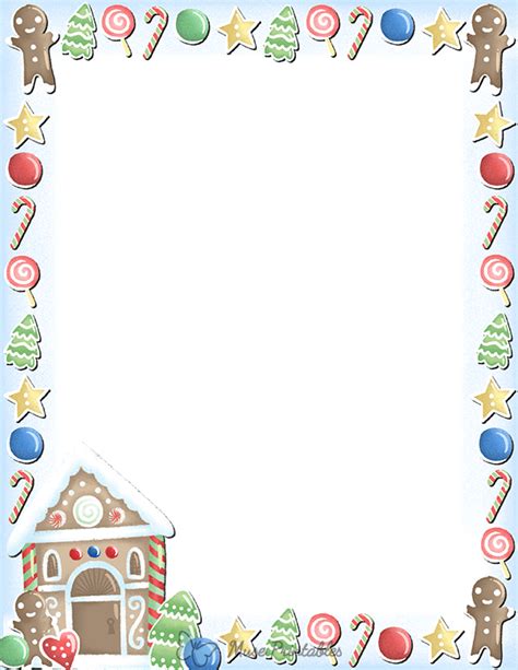 Gingerbread Border Clip Art