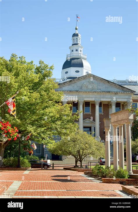 Maryland State Capital building in Annapolis, Maryland Stock Photo - Alamy