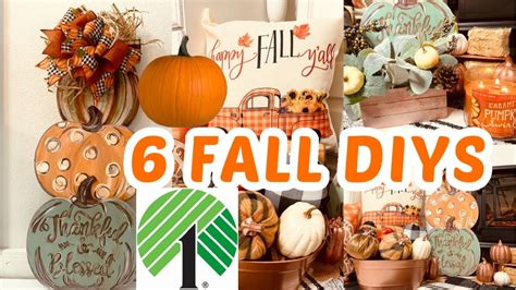 🍁6 DIY DOLLAR TREE FALL ELEGANT HIGH END DECOR CRAFTS🍁" I Love Fall" ep ...