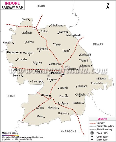 Indore Railway Map