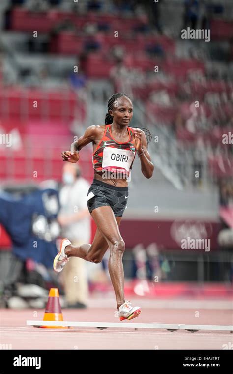 Hellen Obiri competing in the 10,000 meters of the 2020 Tokyo Olympics Games Stock Photo - Alamy