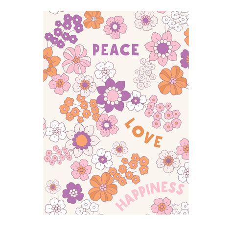 Peace Love Happiness poster decal – Wondermade