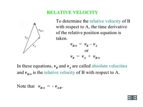 Relative velocity