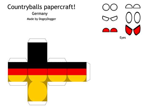 Germany Countryballs Papercraft by dogeydogger on DeviantArt