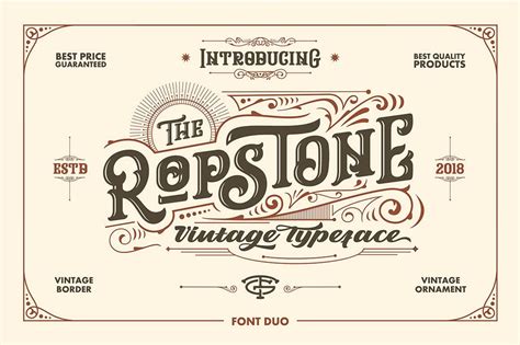 Free Font – Ropstone Vintage Typeface | Free Commercial Use Fonts & Graphics