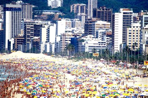 Ipanema Beach & City during Carnival Stock Image - Image of carnival ...