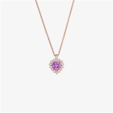 Pink sapphire heart pendant | Venetia Vildiridis E-Shop