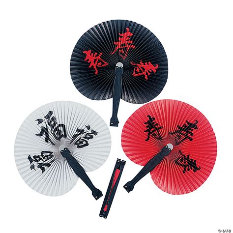 Chinese Character Folding Hand Fans | Oriental Trading