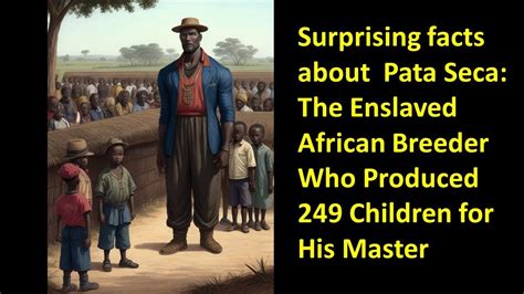 Surprising facts about Pata Seca: The Enslaved African Breeder Who Produced 249 Children - YouTube