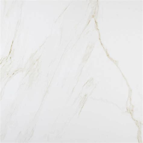 Carrara Gold Gloss Marble Effect Porcelain Floor Tile