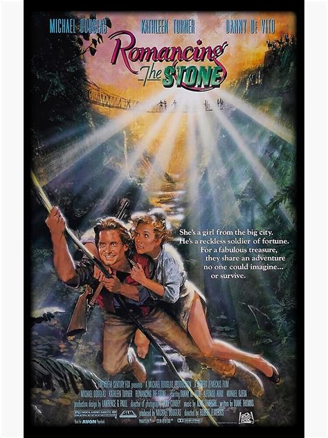 "Vintage ROMANCING THE STONE - MOVIE" Poster for Sale by consuelbell ...