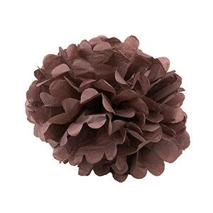 Tissue Paper Pom Poms 6 Pack Brown With 8 - Etsy