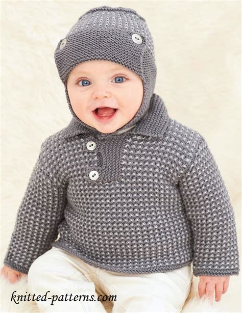 Knitting Pattern Jumper Boy - Mike Natur