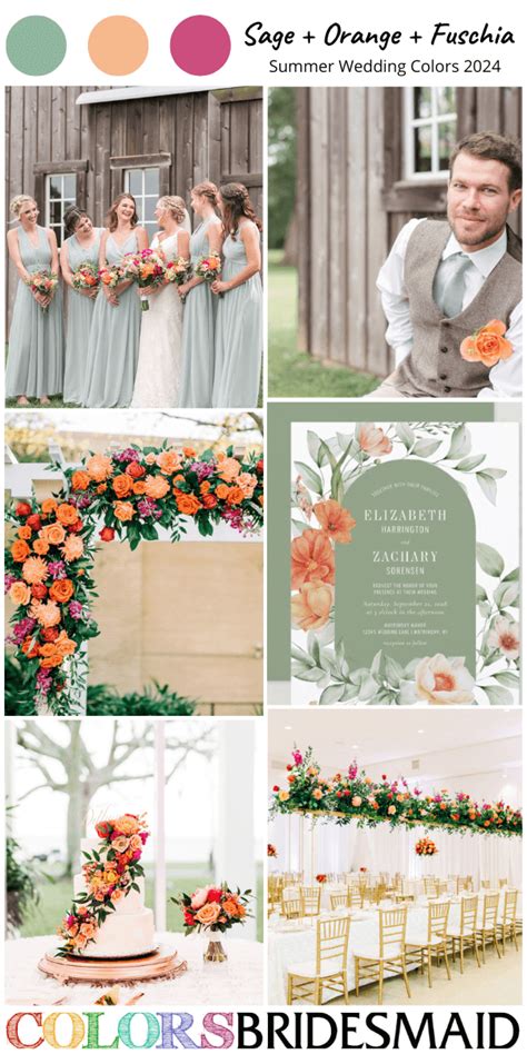 8 Great Summer Wedding Color Palettes for 2024 | Summer wedding colors, Wedding color palette ...