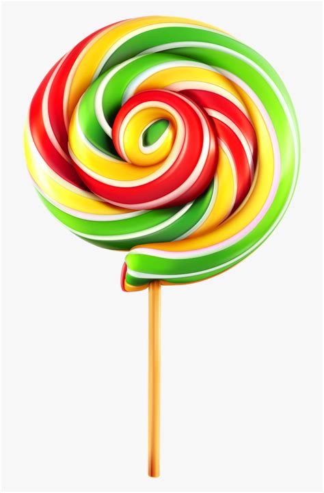 Rainbow Lollipop Png Photo - Lollipop Candy Clip Art, Transparent Png - kindpng