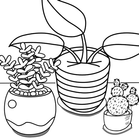 Free Coloring Pages Of Flower Pots | Best Flower Site