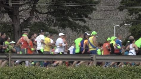 Crowd of People Running Marathon, Blurre... | Stock Video | Pond5