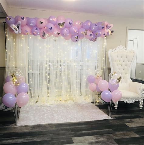 Butterfly Backdrop, Sweet Sixteen, Baby Shower, Quincean… | Butterfly ...