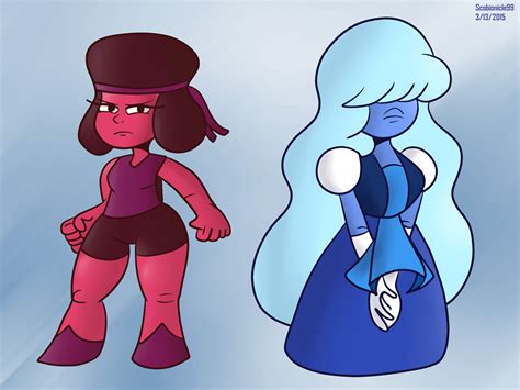 Ruby and Sapphire by SB99stuff on DeviantArt