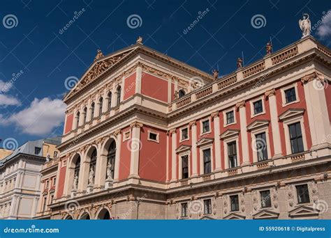 Musikverein Vienna stock photo. Image of travel, wiener - 55920618