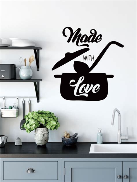 Slogan Graphic Wall Sticker | Kitchen decor wall art, Wall graphics, Wall stickers