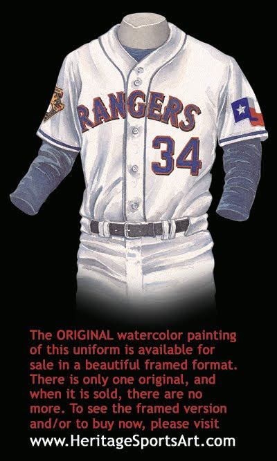 Texas Rangers Uniform and Team History | Heritage Uniforms and Jerseys