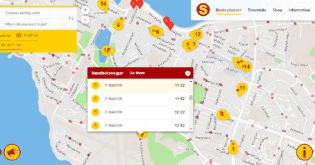 Maps Mania: Live Buses in Reykjavík