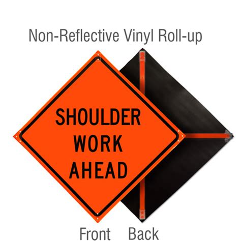 Shoulder Work Ahead Sign X4735 - by SafetySign.com