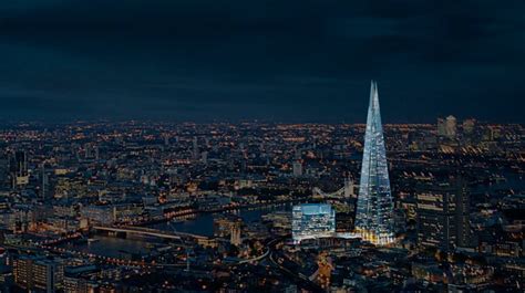 Beautiful View Of The The Shard At Night