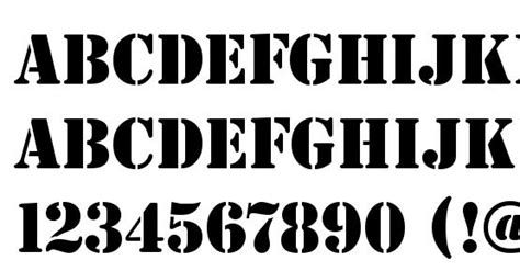 Stencil Regular Font Download Free / LegionFonts