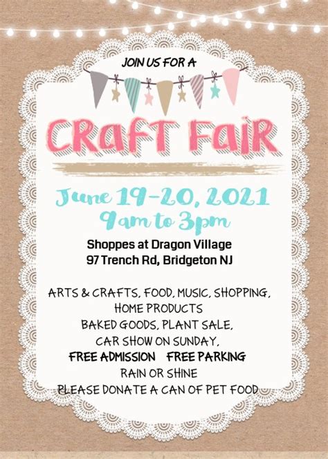 June Craft Fair 2021 - Bridgeton, NJ | NJ Carnivals