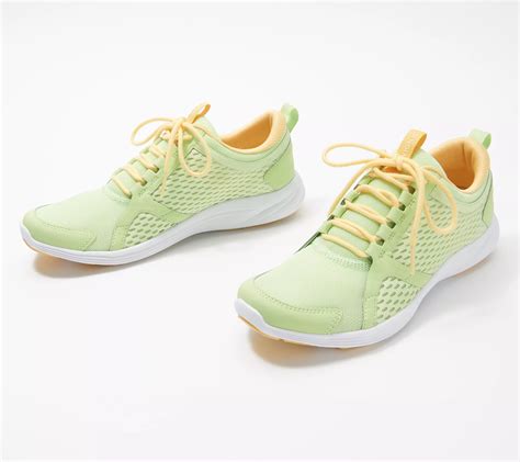 (QVC) Vionic Mesh Lace-Up Sneakers – Ingrid – TVShoppingQueens