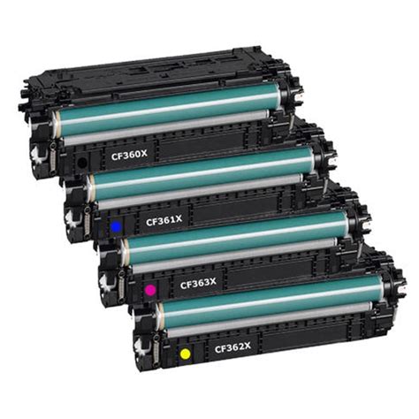 4 Pack HP 508X High Yield Laser Toner Cartridge Color LaserJet Enterprise MFP M577, M533, M552, M553