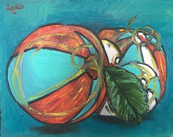 Apples Painting by Alain Rodier - Jose Art Gallery