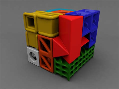 Soma cube puzzle game 3D Model 3D printable FBX MA MB STL | CGTrader.com