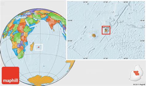 Political Location Map of Moka