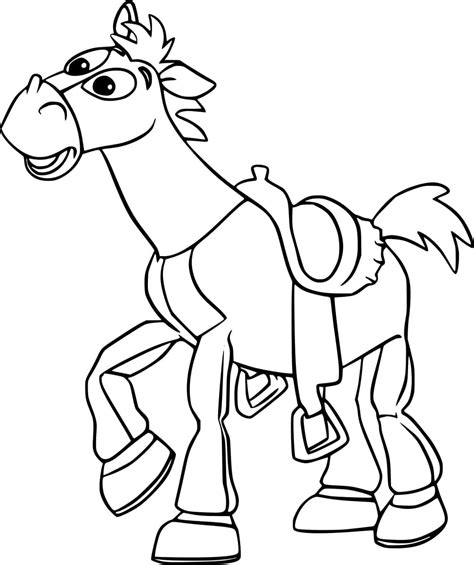 Toy Story 2 Bullseye Horse coloring page - Download, Print or Color ...