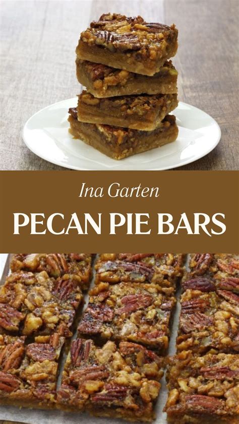 Ina Garten Pecan Pie Bars - Ina Garten Eats | Recipe in 2024 | Pecan ...