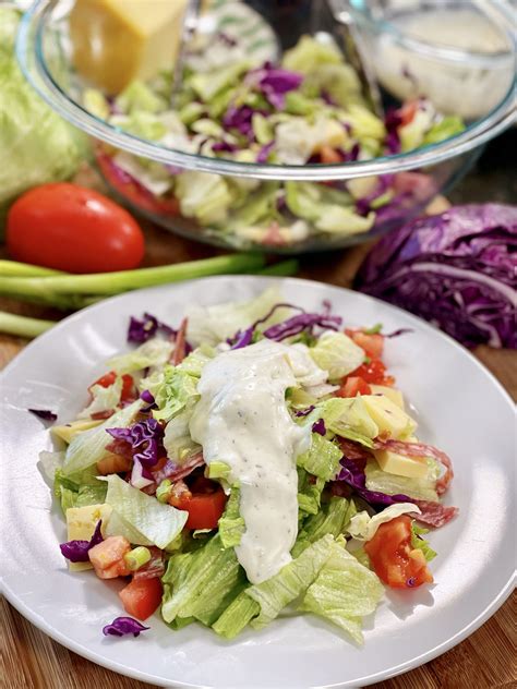 Chopped Salad with Homemade Ranch Dressing - cooking with chef bryan