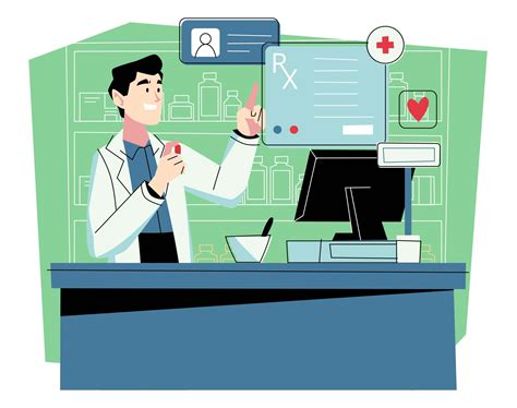 Pharmacist Vector Illustration (AI)