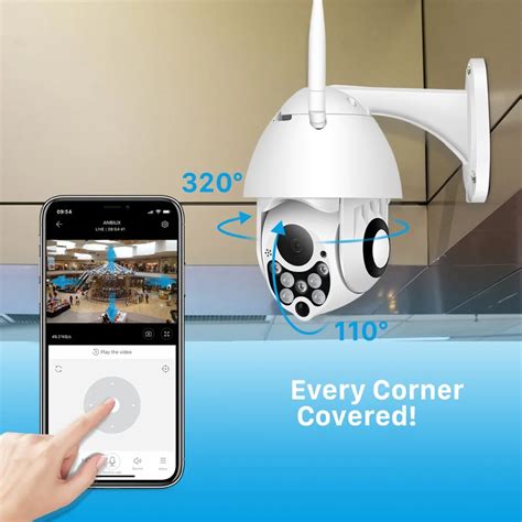 BESDER Mini 1080P PTZ IP Camera Cloud Storage Wireless Speed Dome CCTV ...