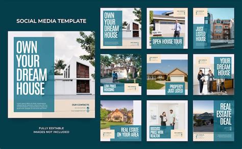 Premium Vector | Social media template banner house architecture service promotion fully ...