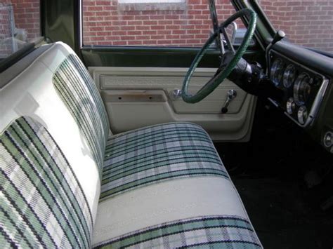 Olive Plaid bench upholstery? - The 1947 - Present Chevrolet & GMC ...