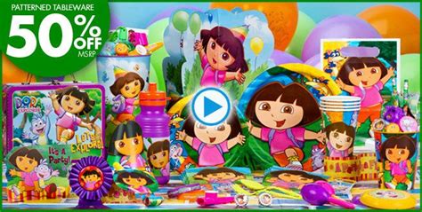 Dora the Explorer Party Supplies - Dora Birthday - Party City | Girls birthday party themes, 2nd ...