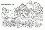 Realistic Scenery Coloring Pages sketch template