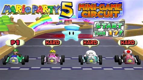 Mario Party 5 - Mini-Game Circuit - Luigi VS Peach VS Boo VS Toad (17 ...