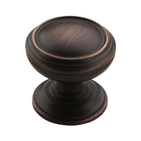 Amerock Revitalize Oil-Rubbed Bronze Round Cabinet Knob at Lowes.com