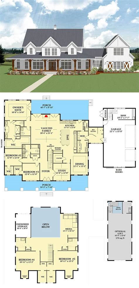 7 Most Popular Farmhouse Plans With Pictures - Nikki's Plate