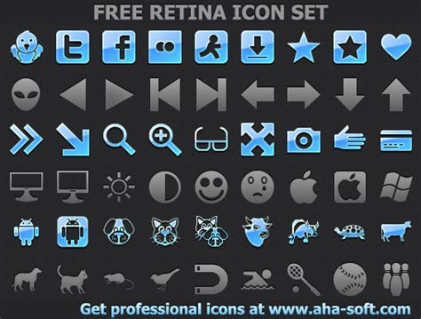 Free Retina Icon Set by aha-soft-icons on DeviantArt